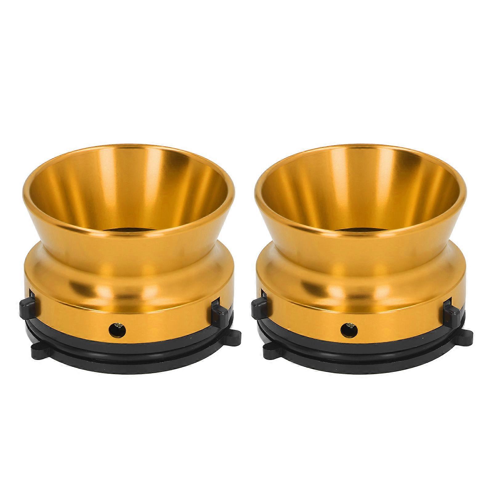 1 Pair NAB Hub Adapters Polished Aluminum Alloy Universal Loading Device 10 Inch Opener for Studer ReVox for Akai for Teac Gold