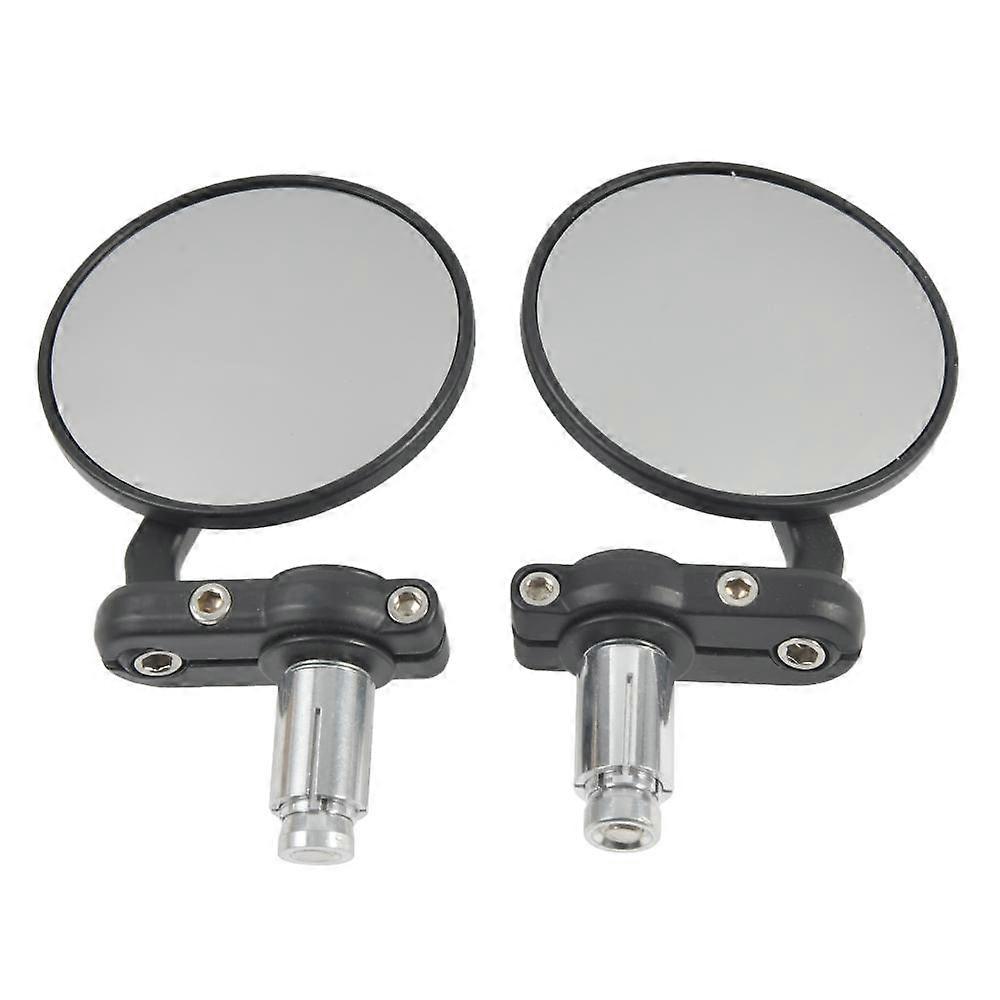 QX 1 Pair of Round Motorcycle Rearview Mirror 22mm Universal Handle Mirror Motorcycle Rearview Mirror