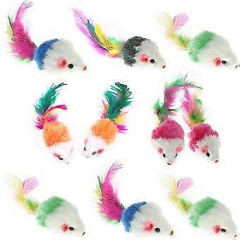 Furry Mice Pet Cat Toys