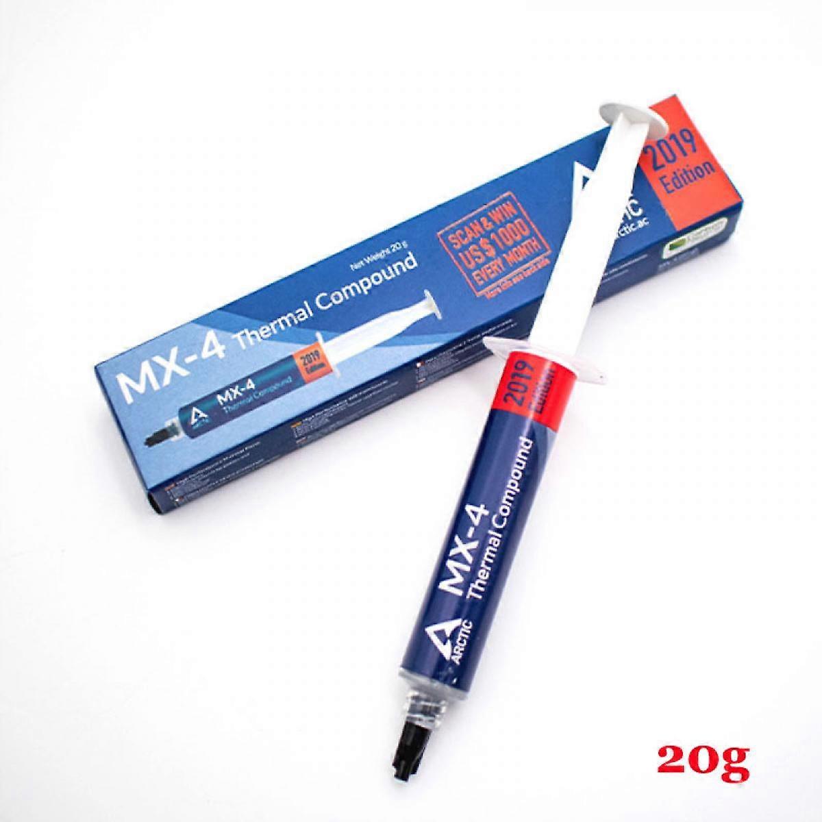 MX-4 (20 g) - Premium Performance Thermal Paste for All Processors (CPU, GPU - PC, PS4, Xbox), Very High Thermal Conductivity, Long Durability, Safe A