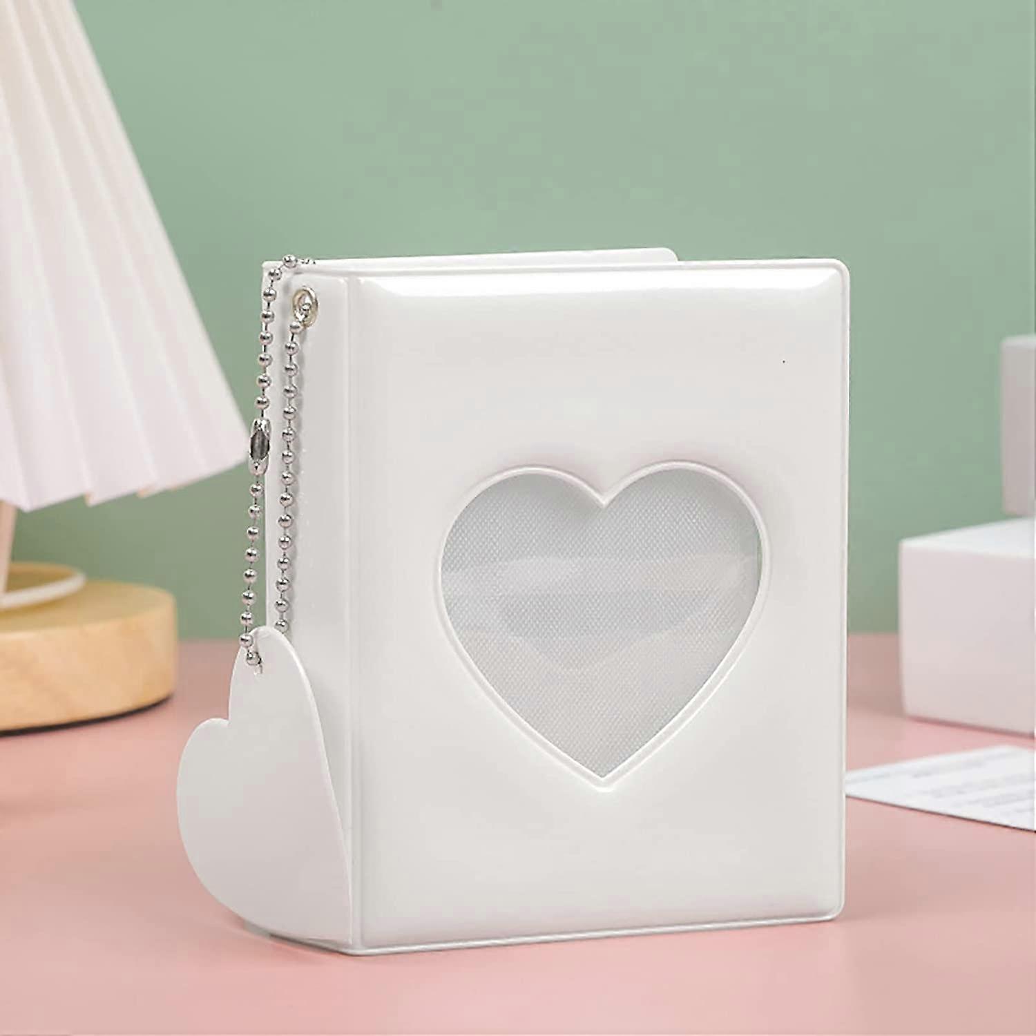 Mini Album Fotografico Kpop 3 Pollici Con 40 Tasche, Ciondolo Cuore E Cartolina Coniglio