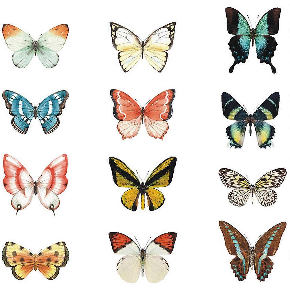 12pcs Alert Bird Window Decal Static Window Clings Removable Window Decals