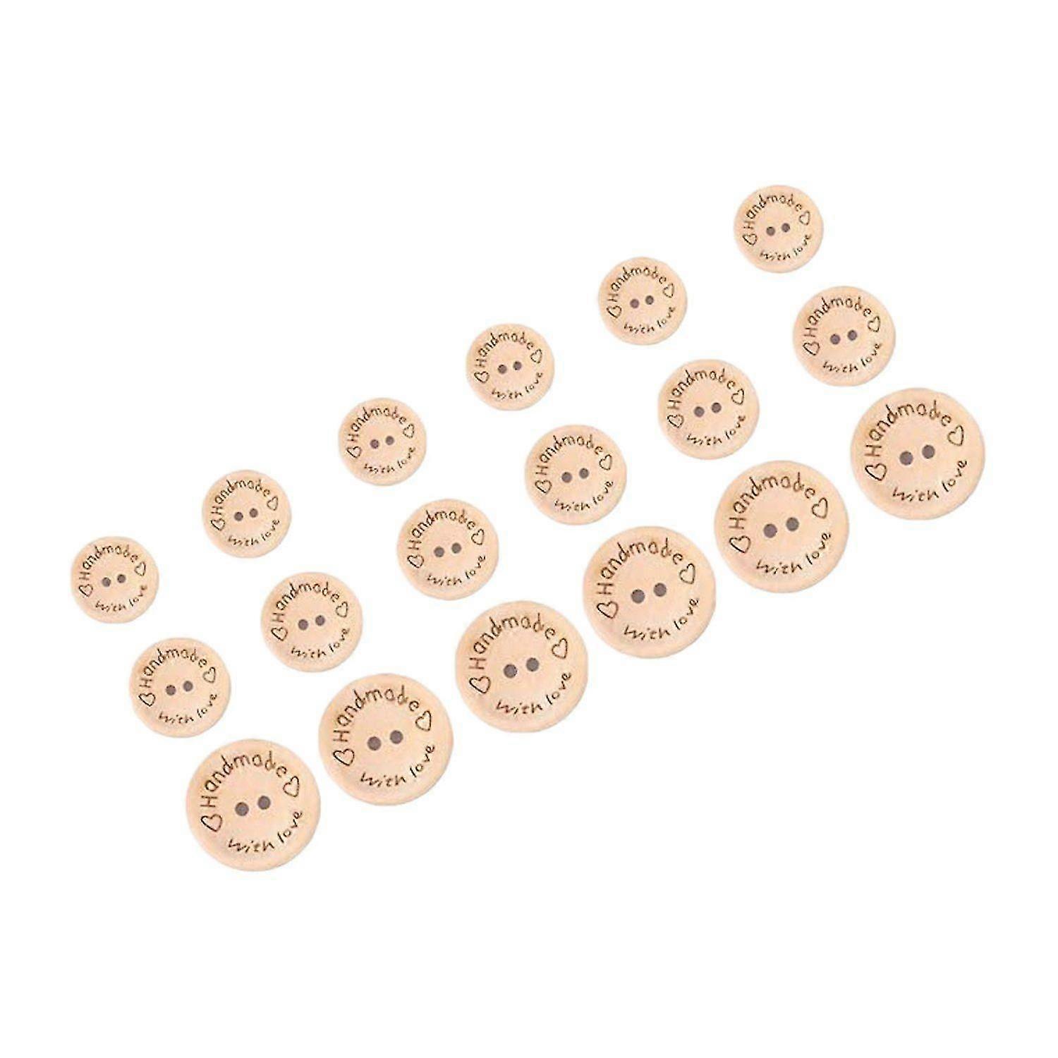 Wooden Buttons 150 Handmade Wooden Buttons