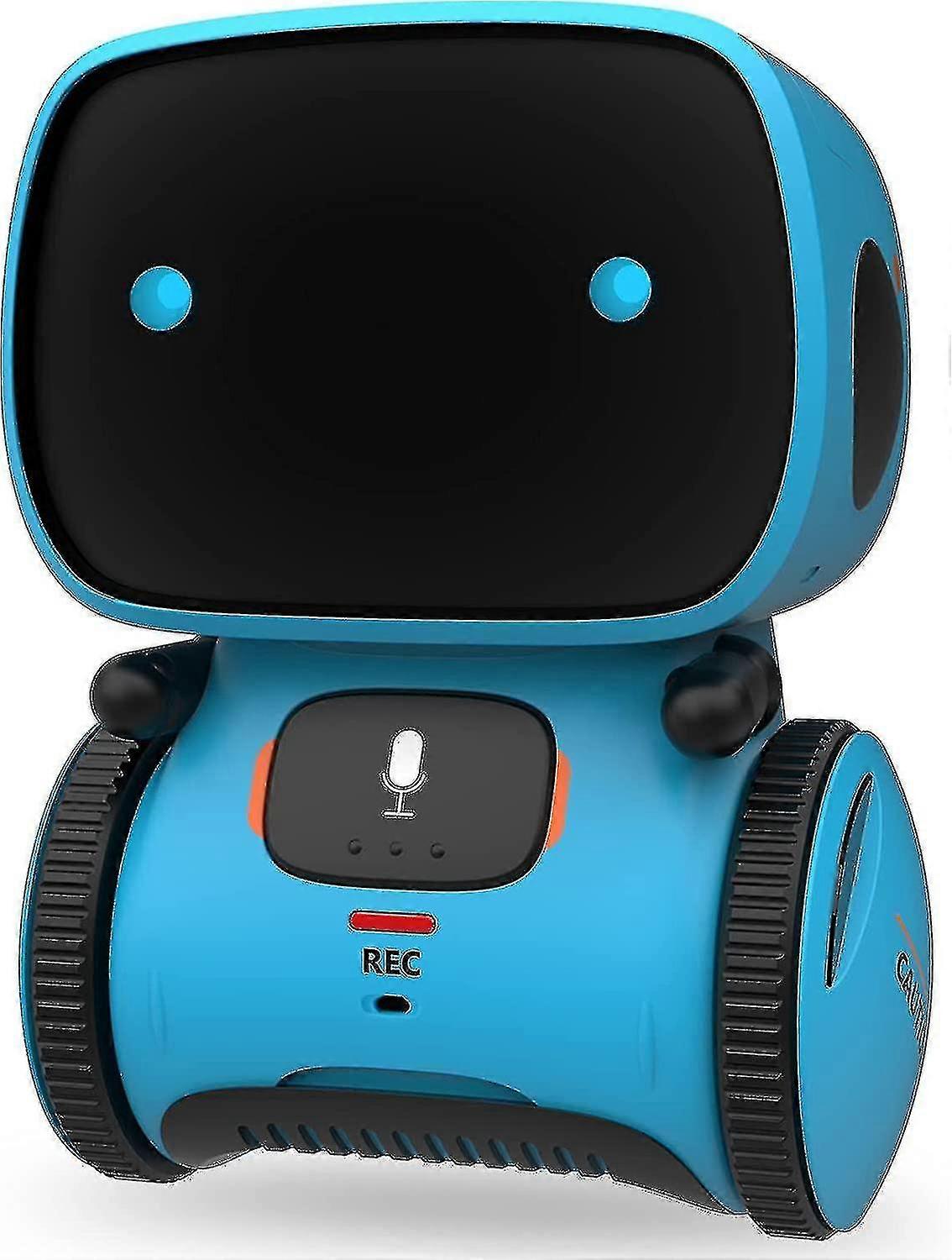 Interaktiv Smart Robot Leker, Intelligent Robot Leker for barn, Barn Jenter &Gutter Robotic Leker 3-9 år gammel, Stemmekontroll & Touch Sense, Dans &