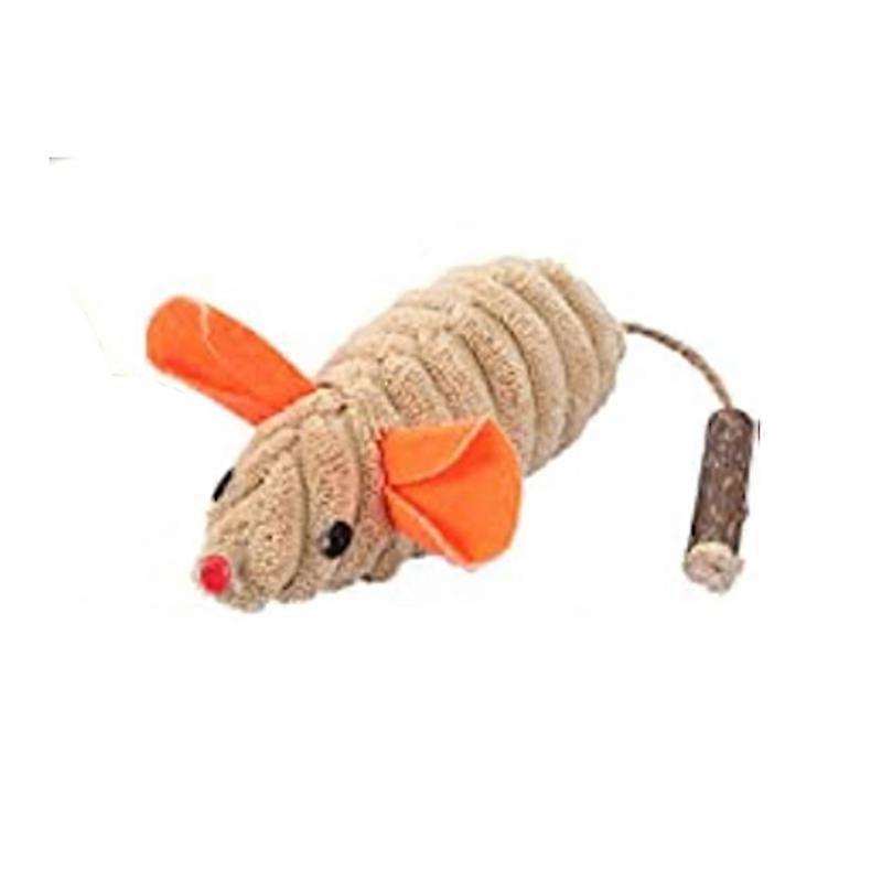 1Pcs Catnip Toys Interactive Plush Cat Teething Chew Toy Mice Animal Cat Toys for Indoor Kittens Cats Exercise