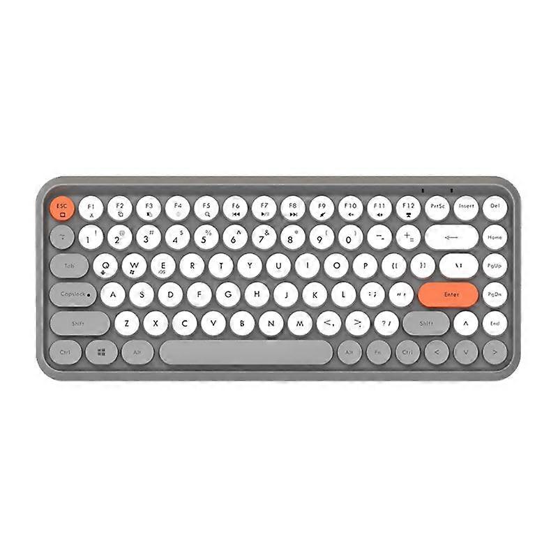 Keyboard Round Button Keypad Keyboard Portable PC Computer Keypad with 84 Keys