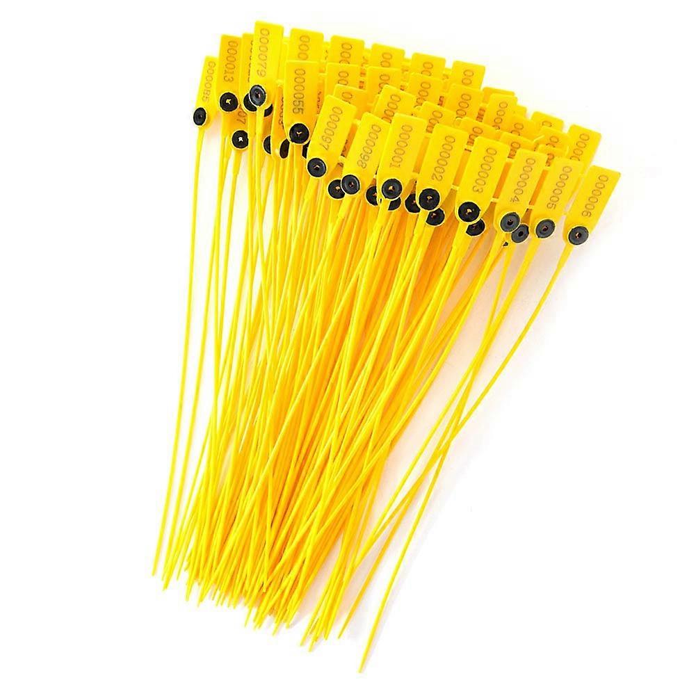 100pcs Plastic, 40cm Yellow Package Transportation Truck Plastic Security Label Cable Ties