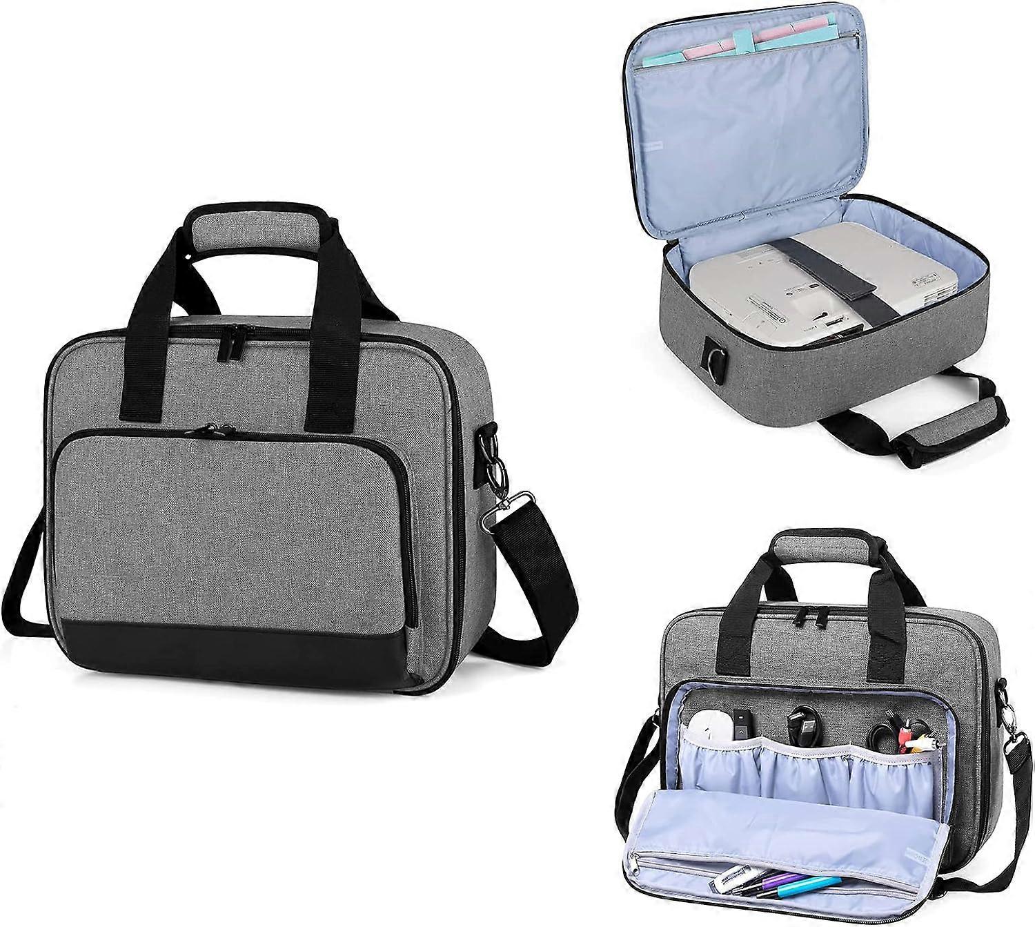 Projector Carrying Case with Accessories Pockets Projector Travel Bag Projector Storage Bag Projector Organizer Projector Carrier for Epson/BenQ/ViewS