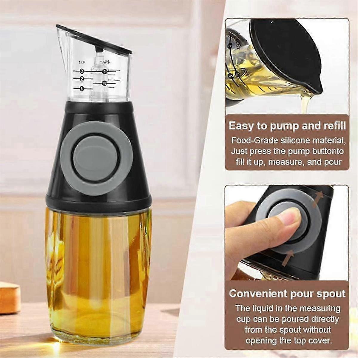 Oil Dispenser With Dosing Pump And Measuring Cup 250ml With Cleaning ...