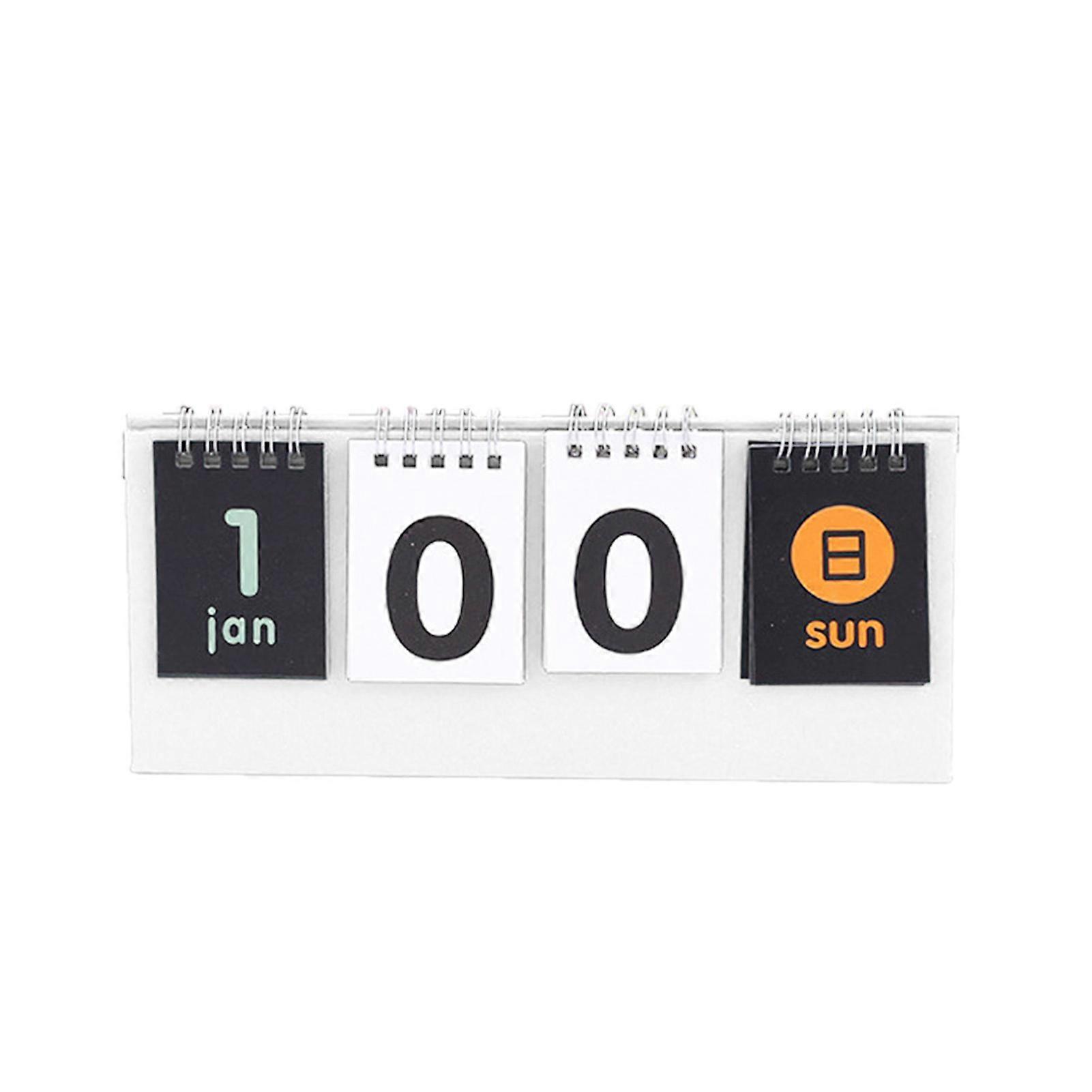 Countdown Calendar Clear Printing Double Coil Triangle Base Modern Style Exam Remindering Desk Calendar Decoration Daily Use