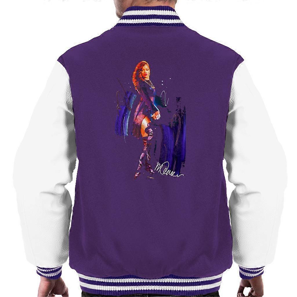 Sidney Maurer Original Portrait Of Rihanna Long Boots Men's Varsity Jacket