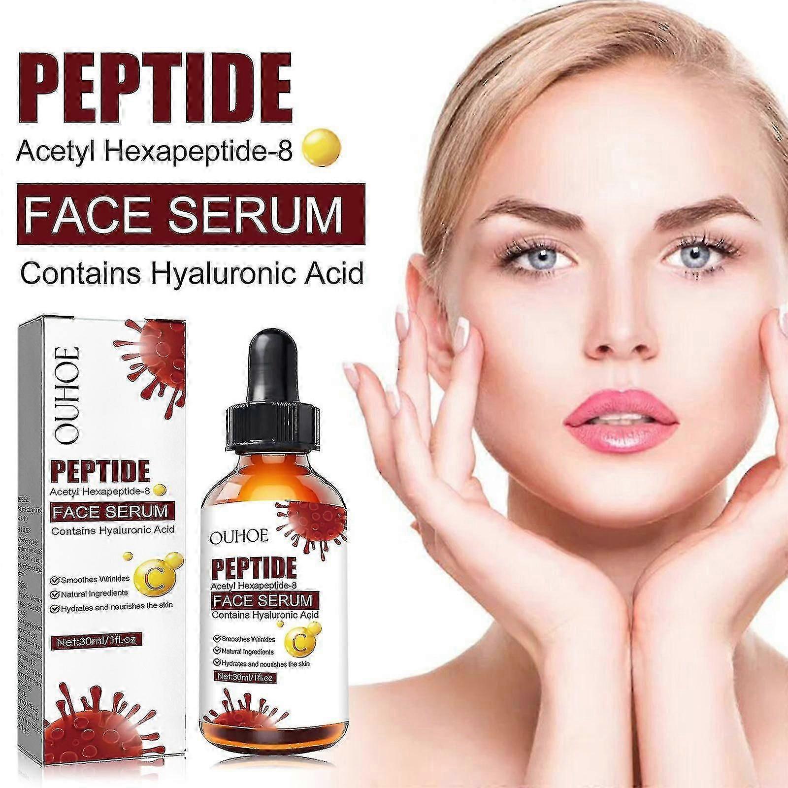 OUHOE anti-wrinkle essence to reduce fine lines and forehead wrinkles, moisturize and firm the skin, anti-aging essence, a
