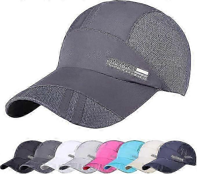 Mesh Baseball Cap Men's Summer Adjustable Quick Drying Mesh Breathable Leisure UV Baseball Cap Foldabl