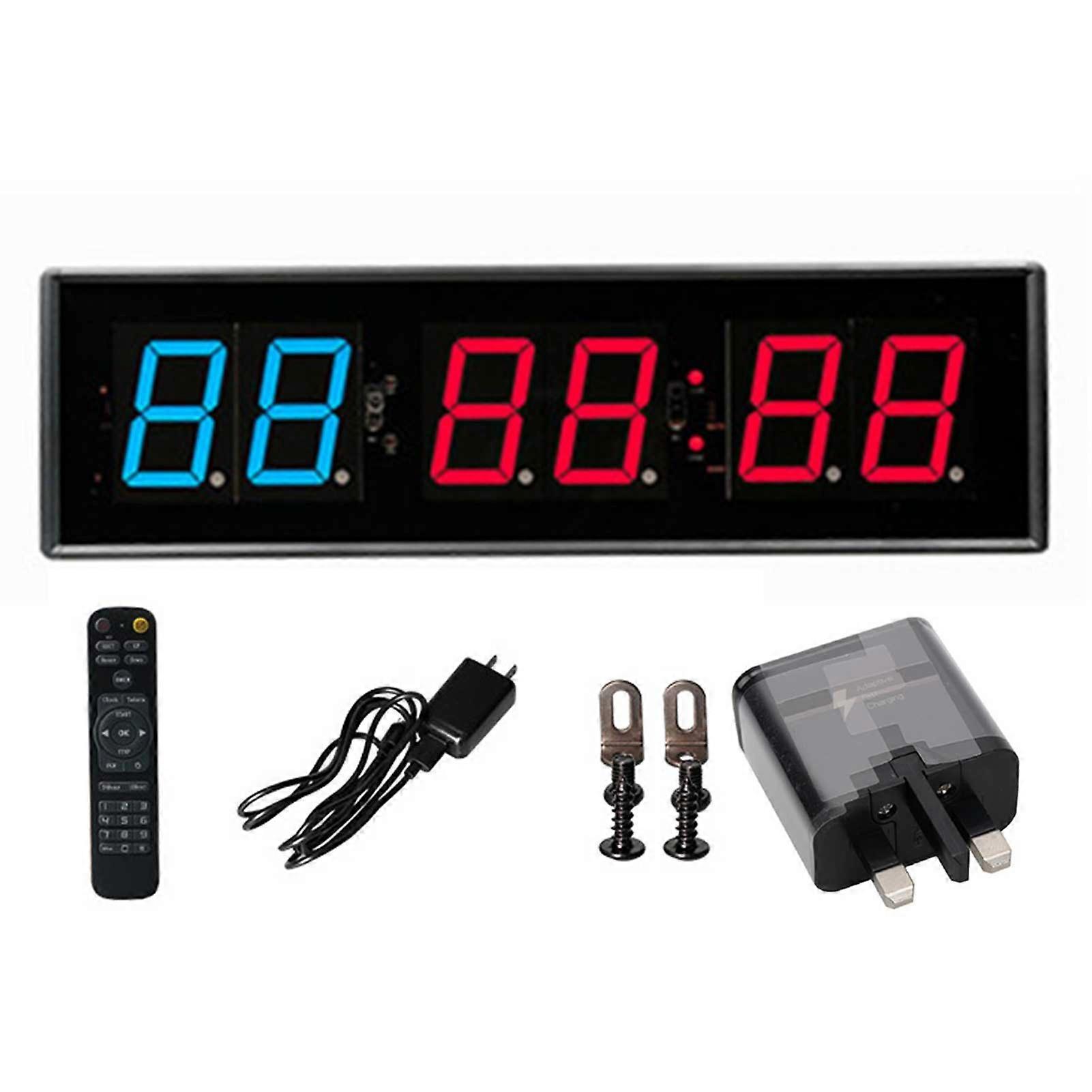 Fitness Timer LED Countdown Clock/Up Digital Timer for Home Gym