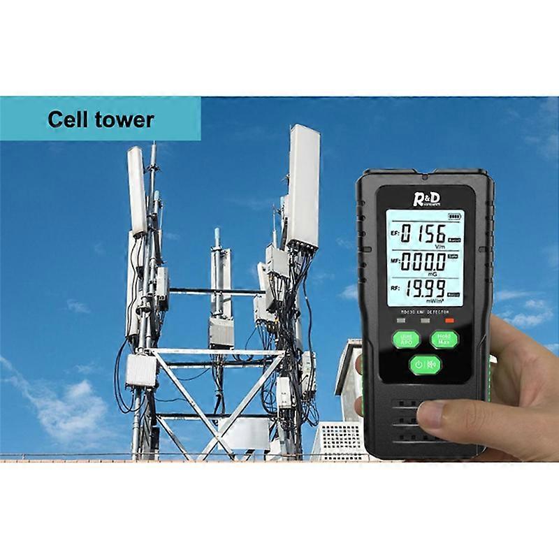 3-In-1 Electromagnetic Field Radiation Detector Tester EMF Meter Multifunctional Portable Radio Fre