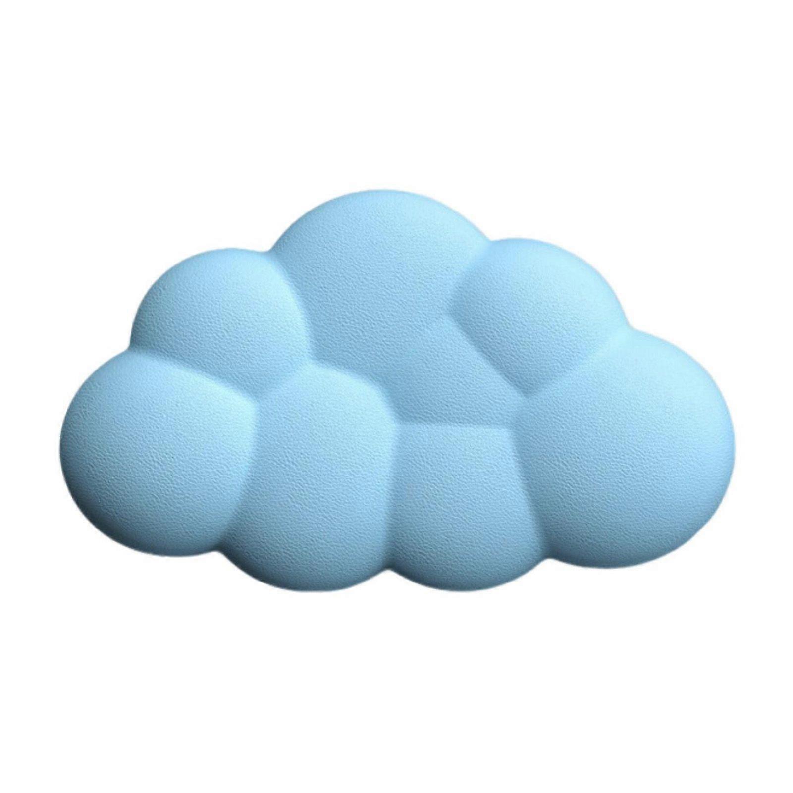 Desktop Mouse Wrist Rest Cloud Shape Non-Slip Base Automatic Rebound Memory Sponge Office Computer Laptop Gaming Pain Relief Wrist Cushion