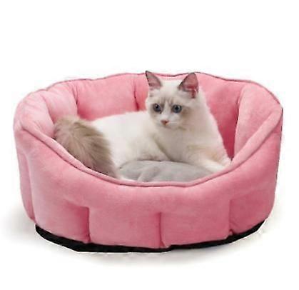 Soft Fleece Pet Dog Cat Bed Warm Dot Bed House Plush Cozy Nest Mat Pad