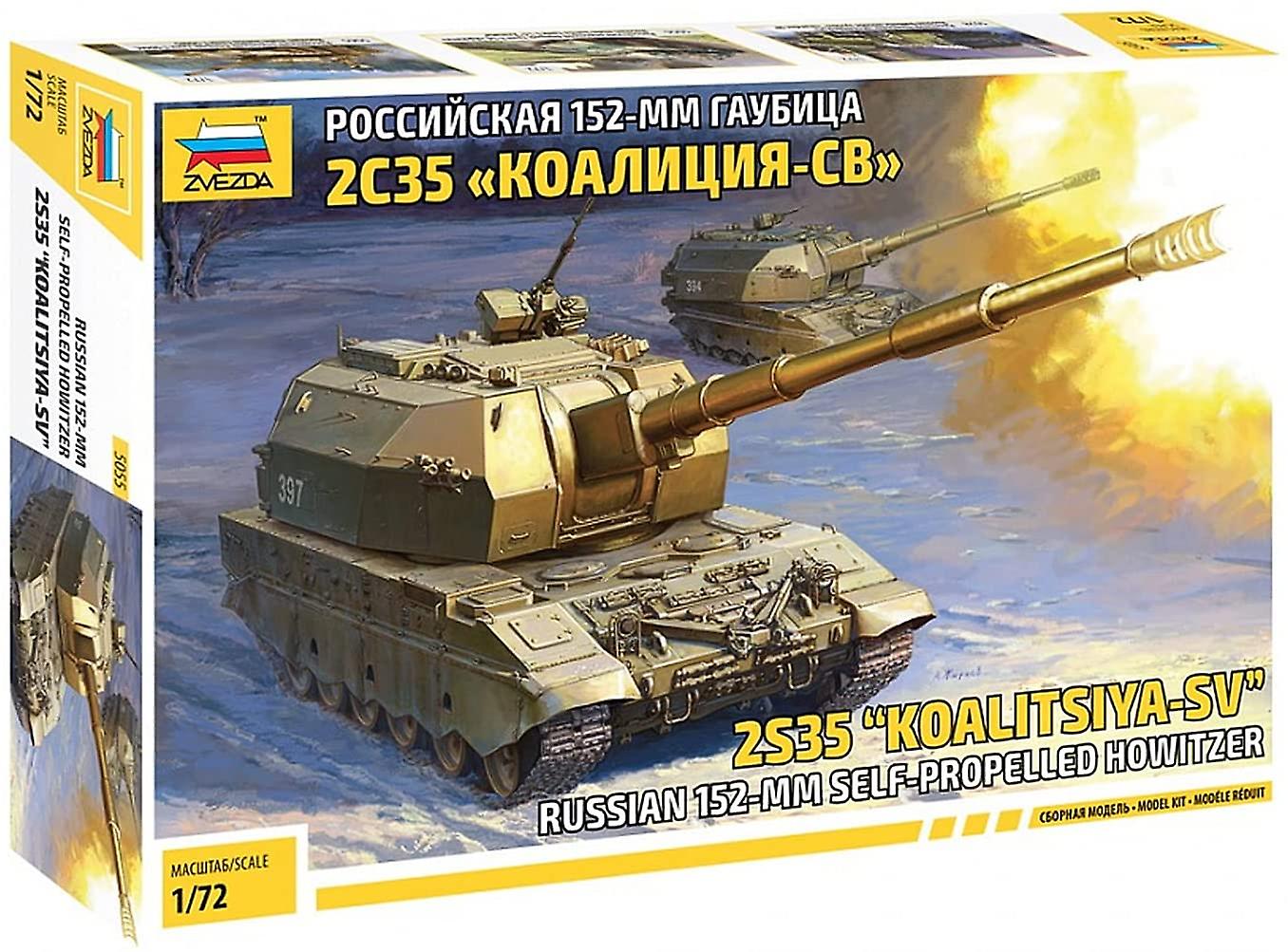 Zvezda 5055 1:72 "Koalitsya-SV Self Propell.Howitzer Model Kit