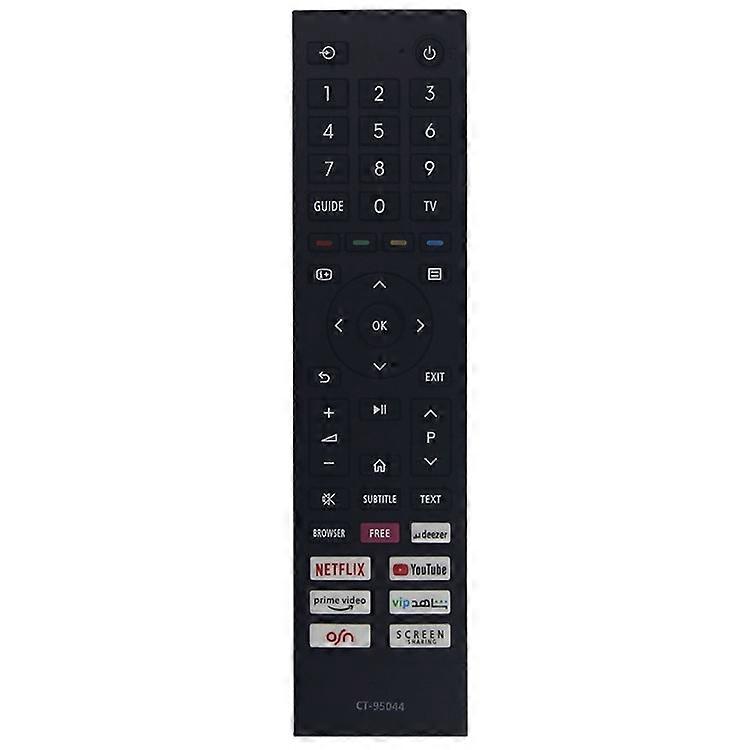 CT-95044 For Toshiba Television Remote Control Ergonomic TV Controller