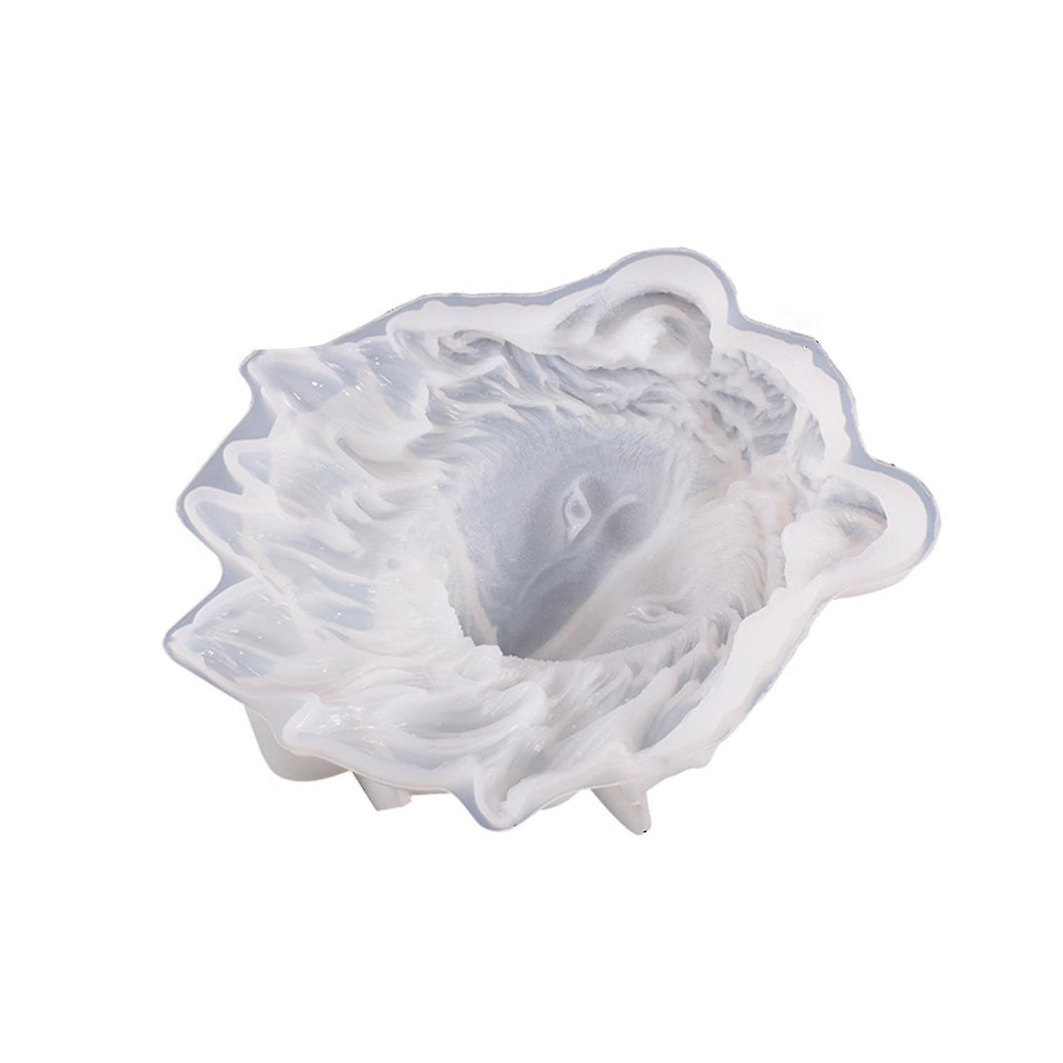 Lions Head Mold Realistic Clear Texture Non-Stick Easy Release Decorative Silicone Art Wall Hanging