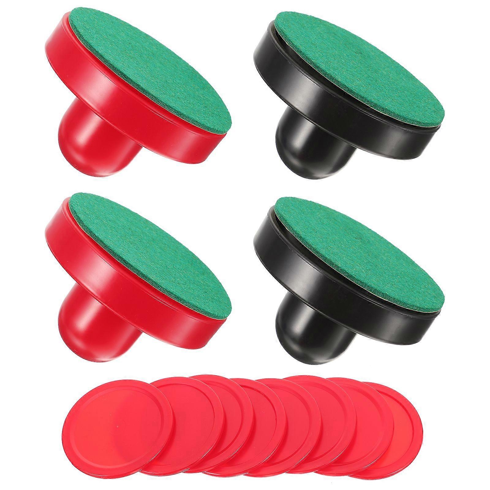 16PCS 76MM Air Hockey Pushers Pucks Replacement for Game Tables Goalies Header Kit Air Hockey Equipment Accessories (Red Dark Blue)