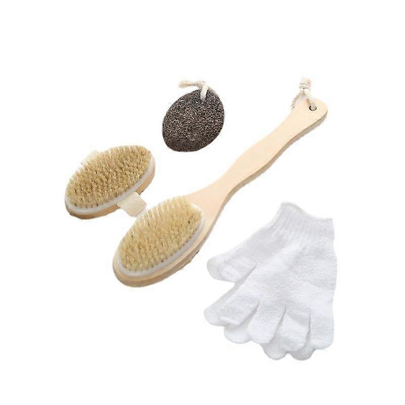 Four-Piece Exfoliating Glove Set for Deep Cleansing, Body Scrubbing, and Skin Renewal in Versatile Colors