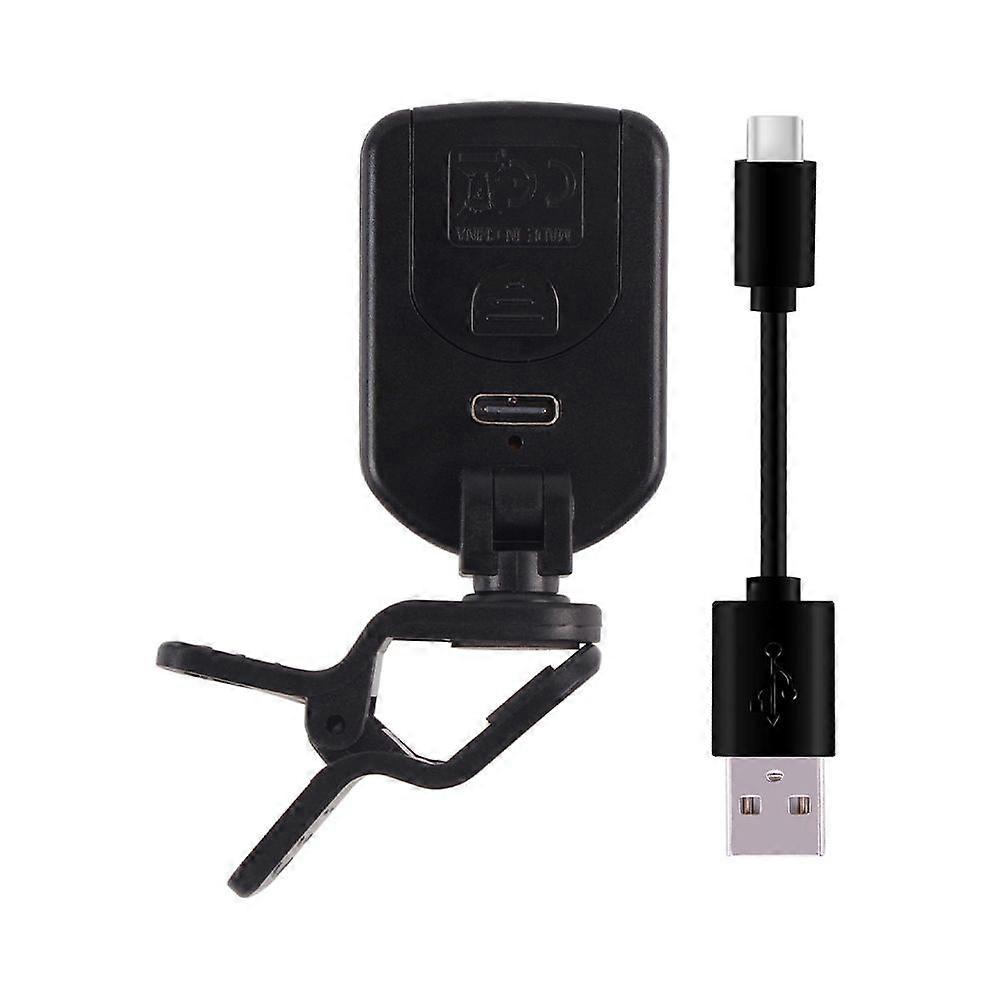 Guitar Tuner Clip On for Twelve-tone Equal Temperament Guitar Bass Violin Ukulele Color Backlight LED Screen Portable Guitar Tuner with Foldable Rotat