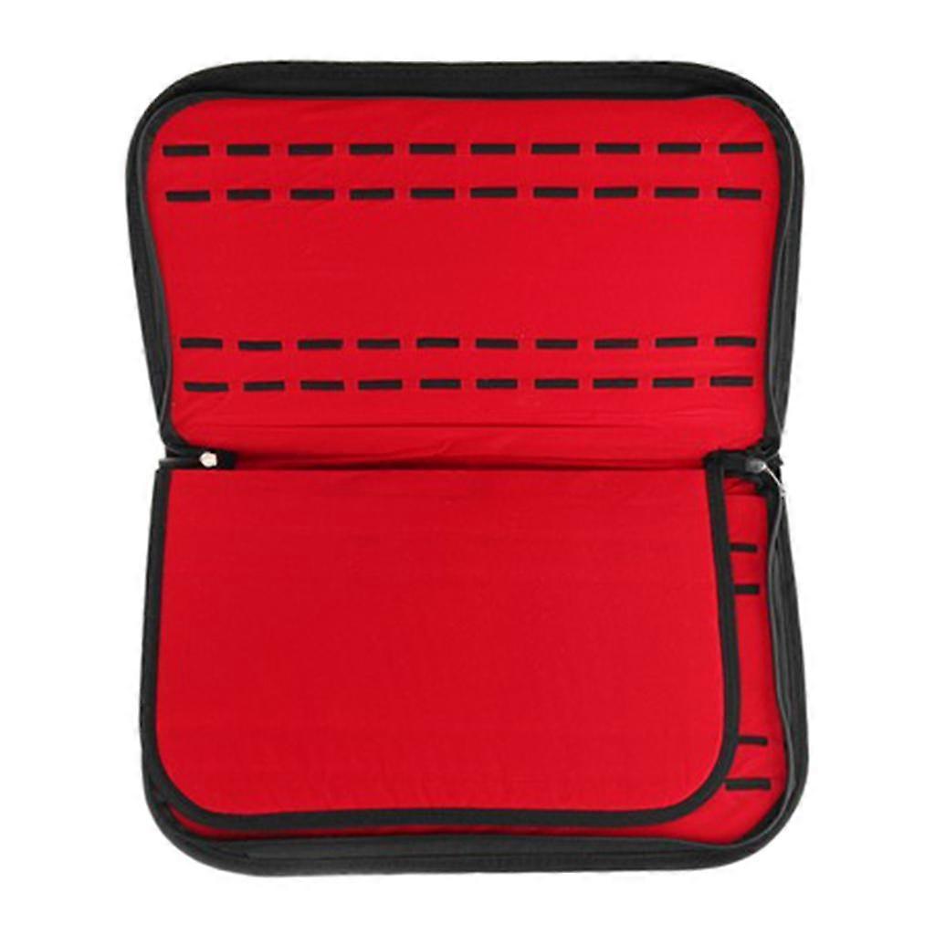 20 Slots Zipper Watch Storage Case Showcase Display Box Tray Jewelry Organizer