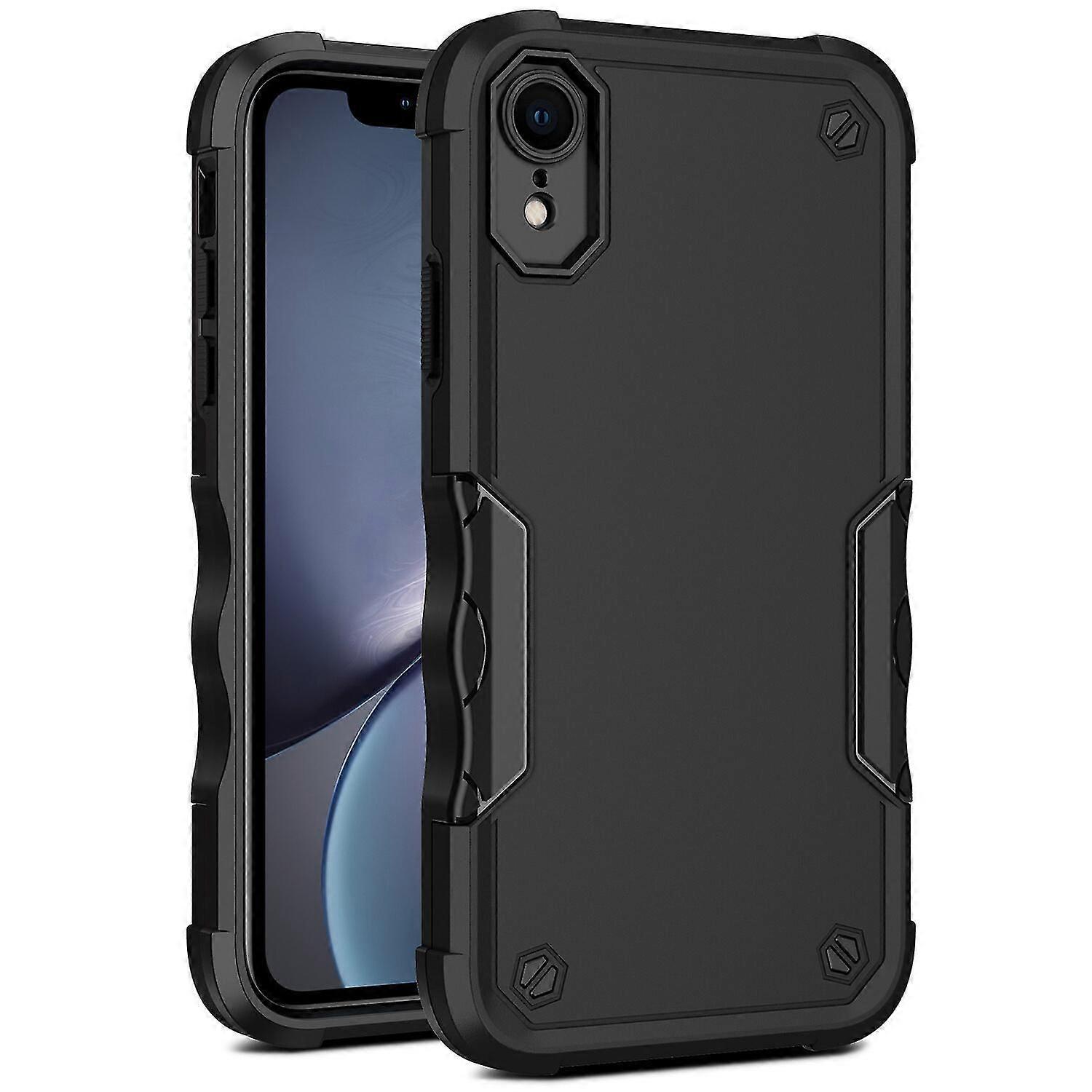 compatible iPhone Xr Case, Heavy Duty Dual Layer Slim Shockproof Cover_Gift for G
