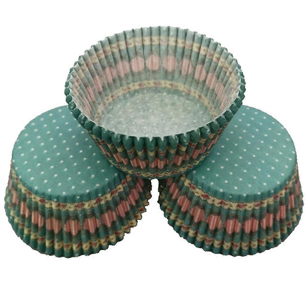 Soybean Ink Painting Cake Cups, Eco-Friendly Paper Baking Cups for Desserts, 50 Count, 2.5 Inch Diameter