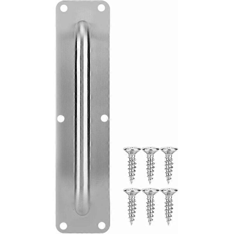 Door Handle - Stainless Steel Pull and Push Plate Access Door Pull Handle with Screws(Square)