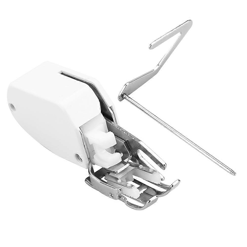 Decorative Stitching Expert, Red Scale Lines Guided Walking Foot, Heavy Duty Metal Presser For Sewing Thick Fabrics, Open Toe Design For Clear