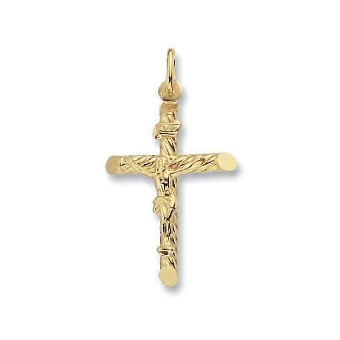 9ct Yellow Gold Crucifix Pendant PN117