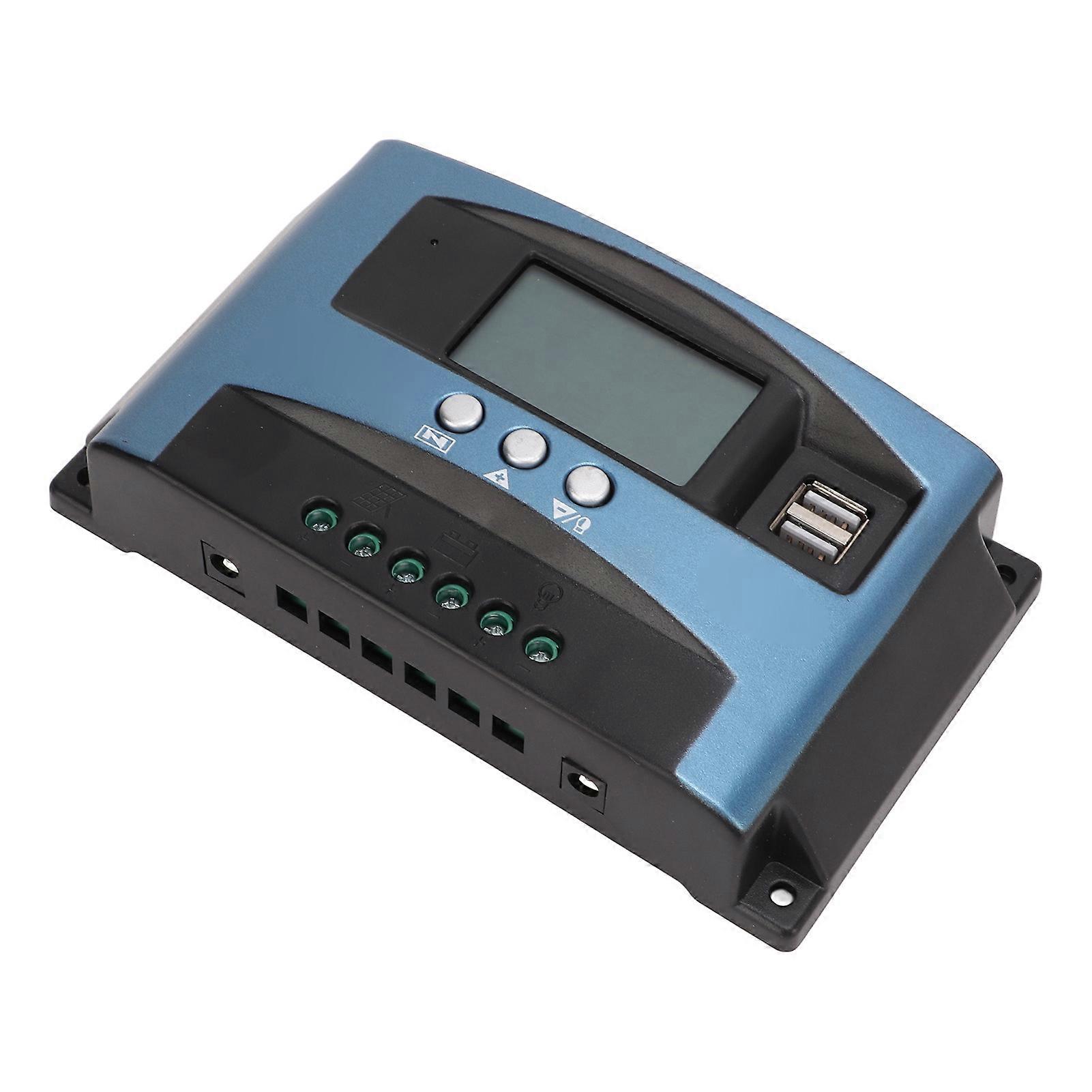 LCD Solar Charge Controller Solar Panel Controller Mobile Phone APP Remote Control Solar RegulatorRecharge 50A Discharge 20A