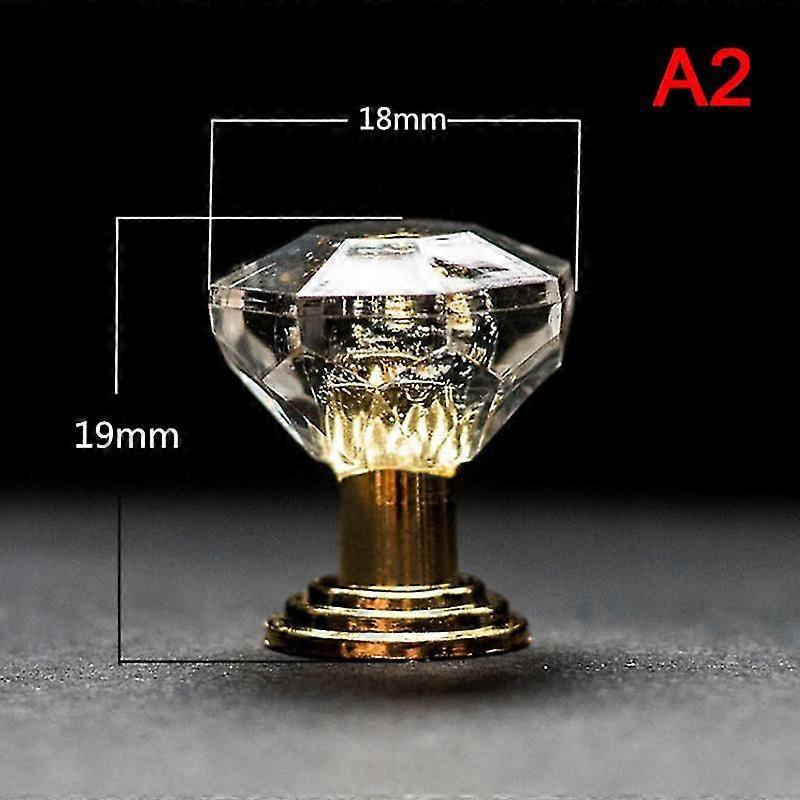 10pcs Acrylic Crystal Knobs Cupboard Drawer Pull Handle Door Knob Diamond Cabine