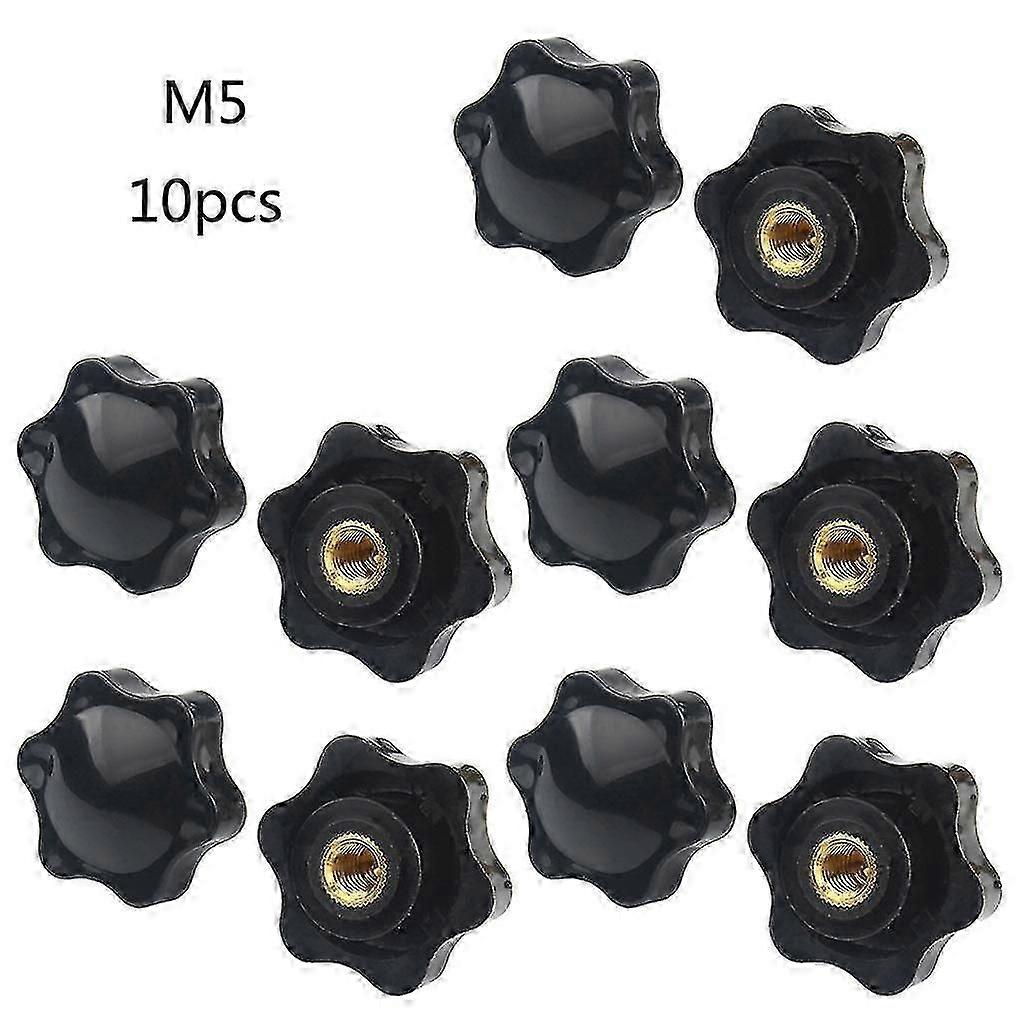 10 قطع M5 / m6 / m8 / m10 أنثى الموضوع عرافة الشكل رئيس لقط المسمار مقبض الجناح الجوز