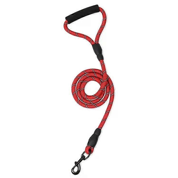 Reflective Dog Leash Set-2 PCS for Medium & Large Dogs,Red Red