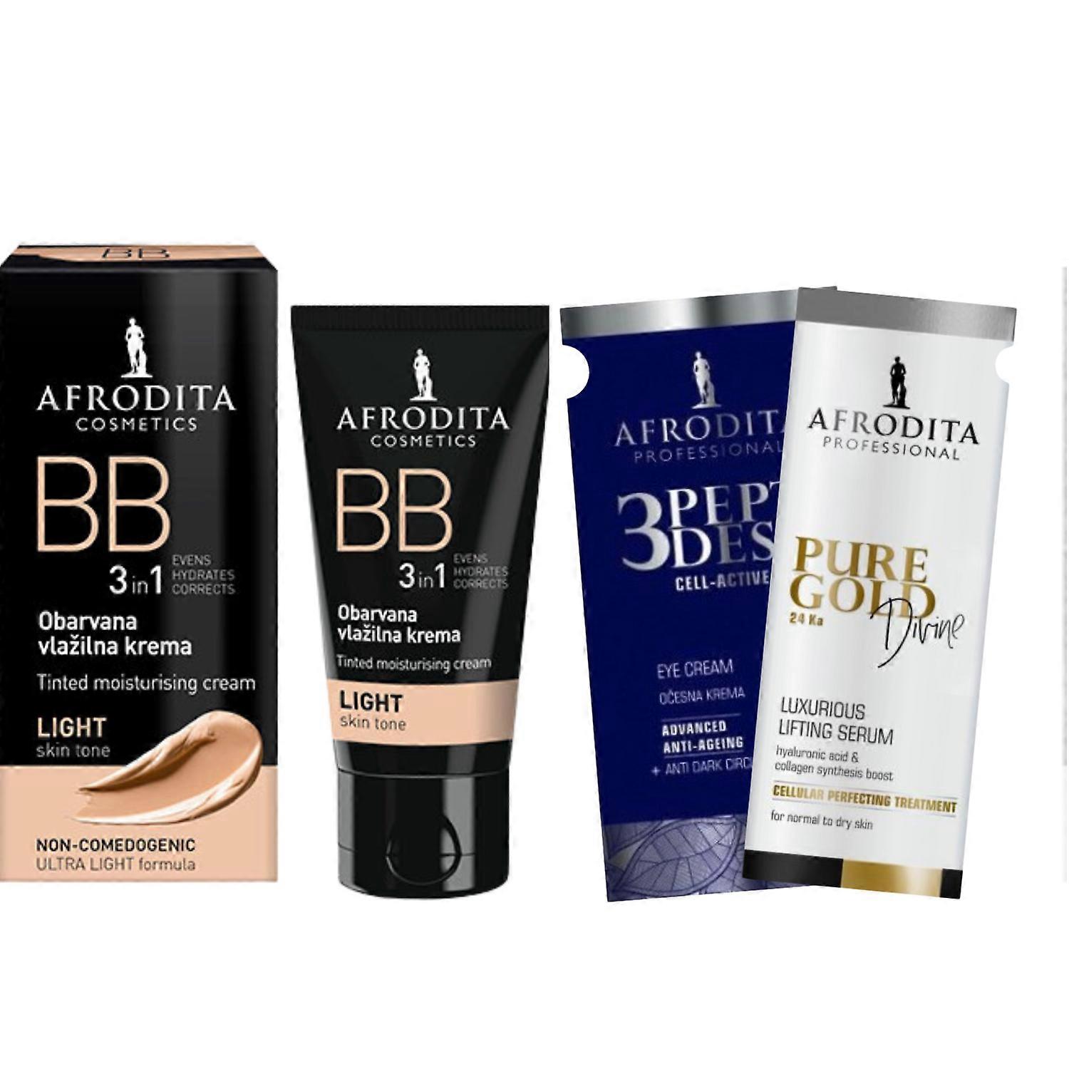 Afrodita BB Tinted Moisturizing Cream Light Skin Tone + 2 Samples