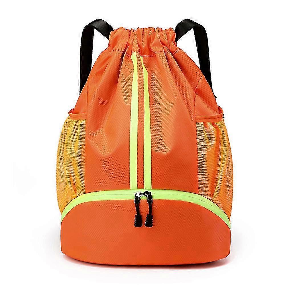 Drawstring Backpack Gym Bag Sackpack String Sack Pack Bags Grey DNK