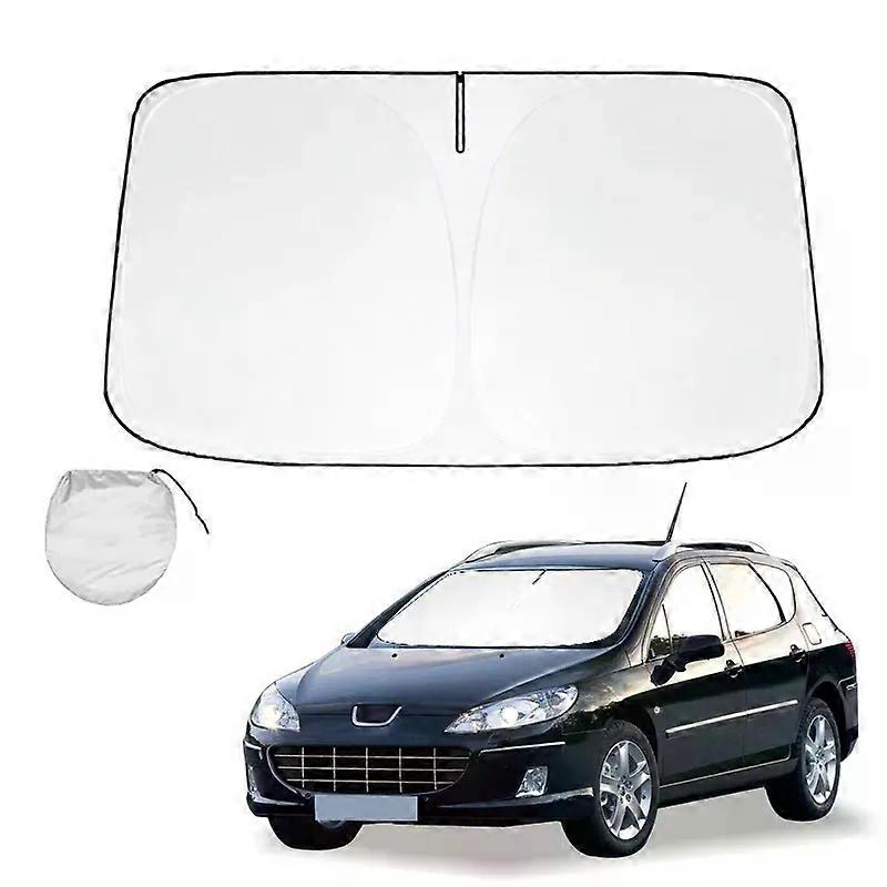 Car Windshield Sun Shade For Peugeot 407 Sunshade Summer Visor Protector Foldable Blocks UV Rays Protection Accessorie