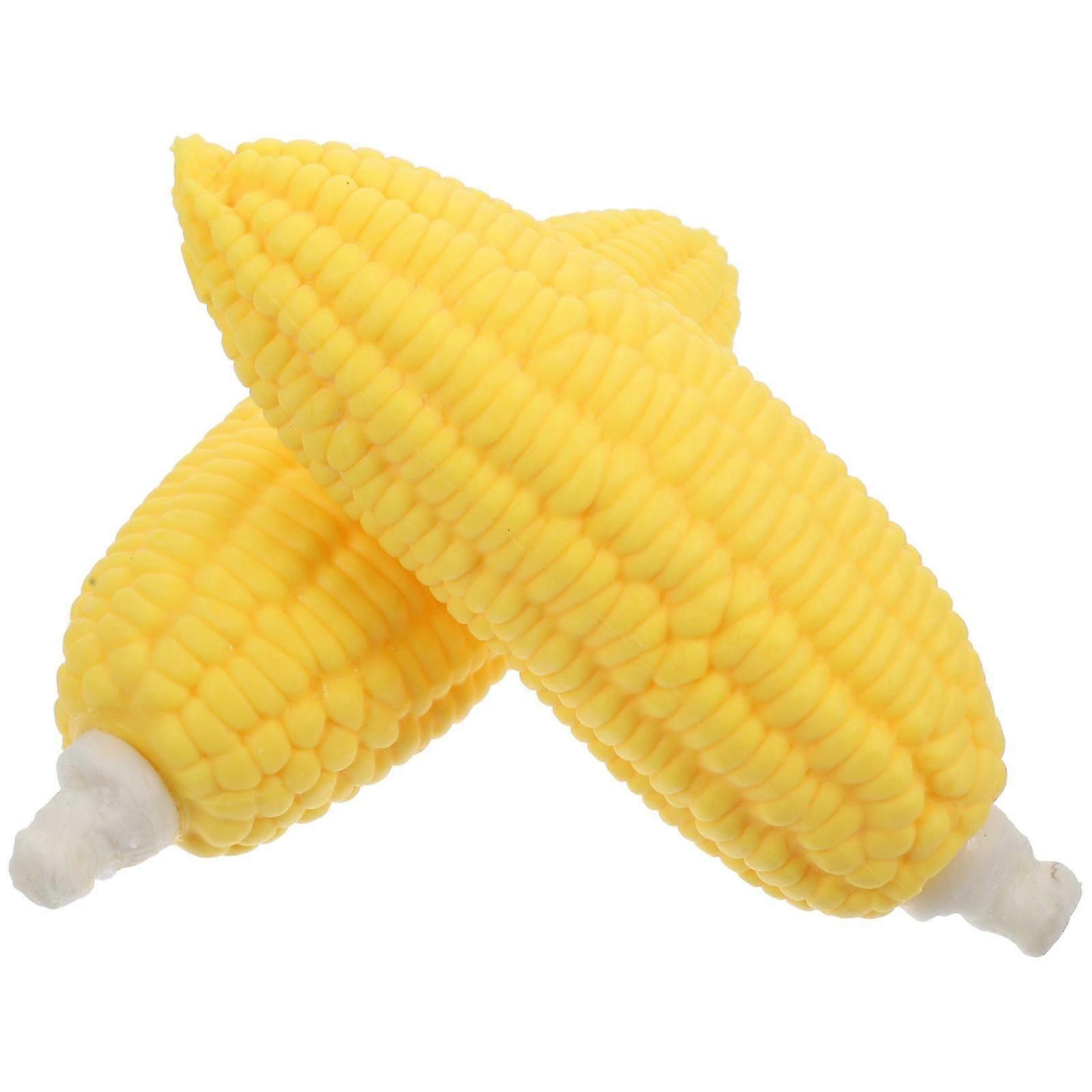 2Pcs Simulation Corn Squeeze Toys Imitation Decompression Toys Kids Squeeze Toys