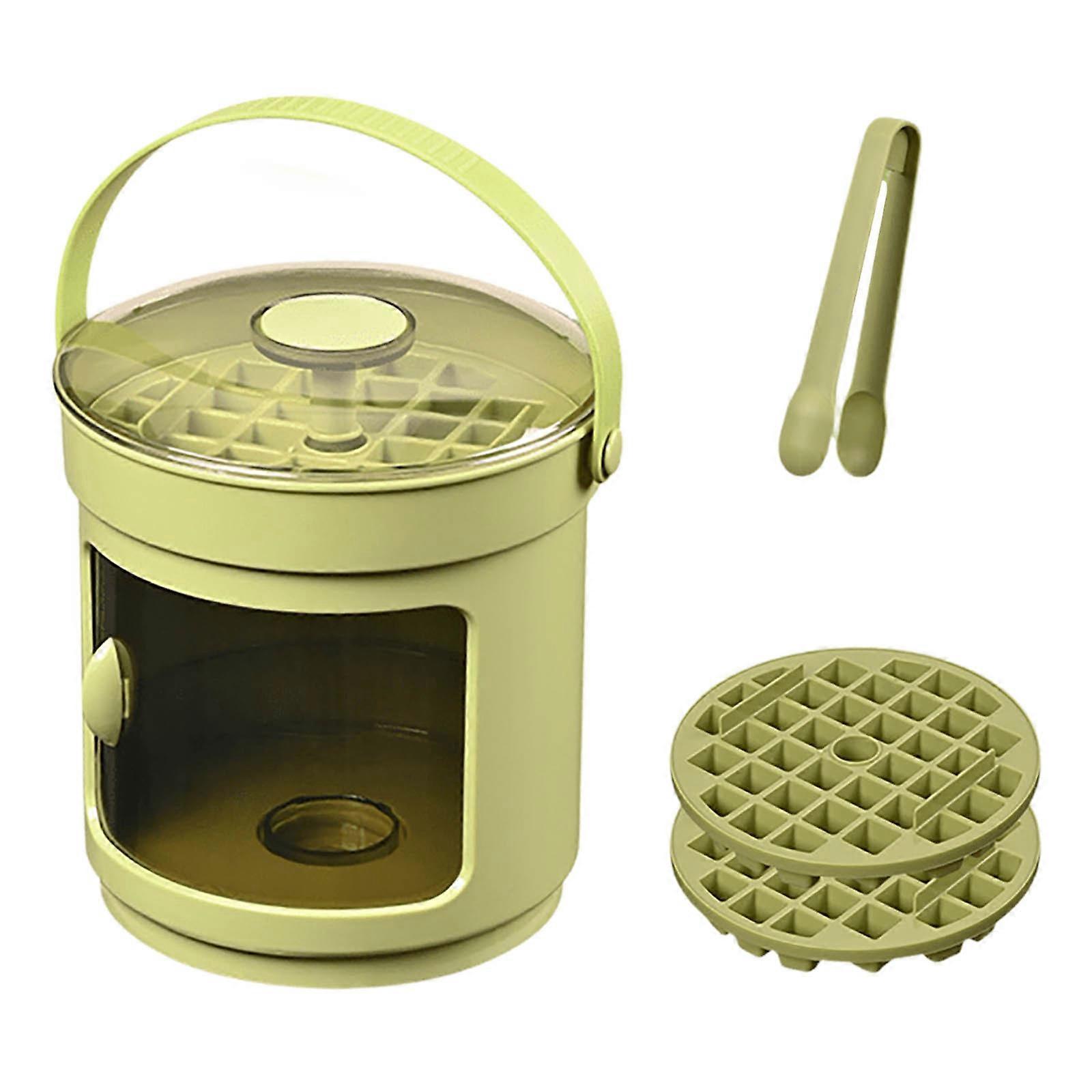 Ice Sharpener Food Grade Ice Box Ice Tray Large Capacity Ice Storage Household Ice Bucket PUW4249