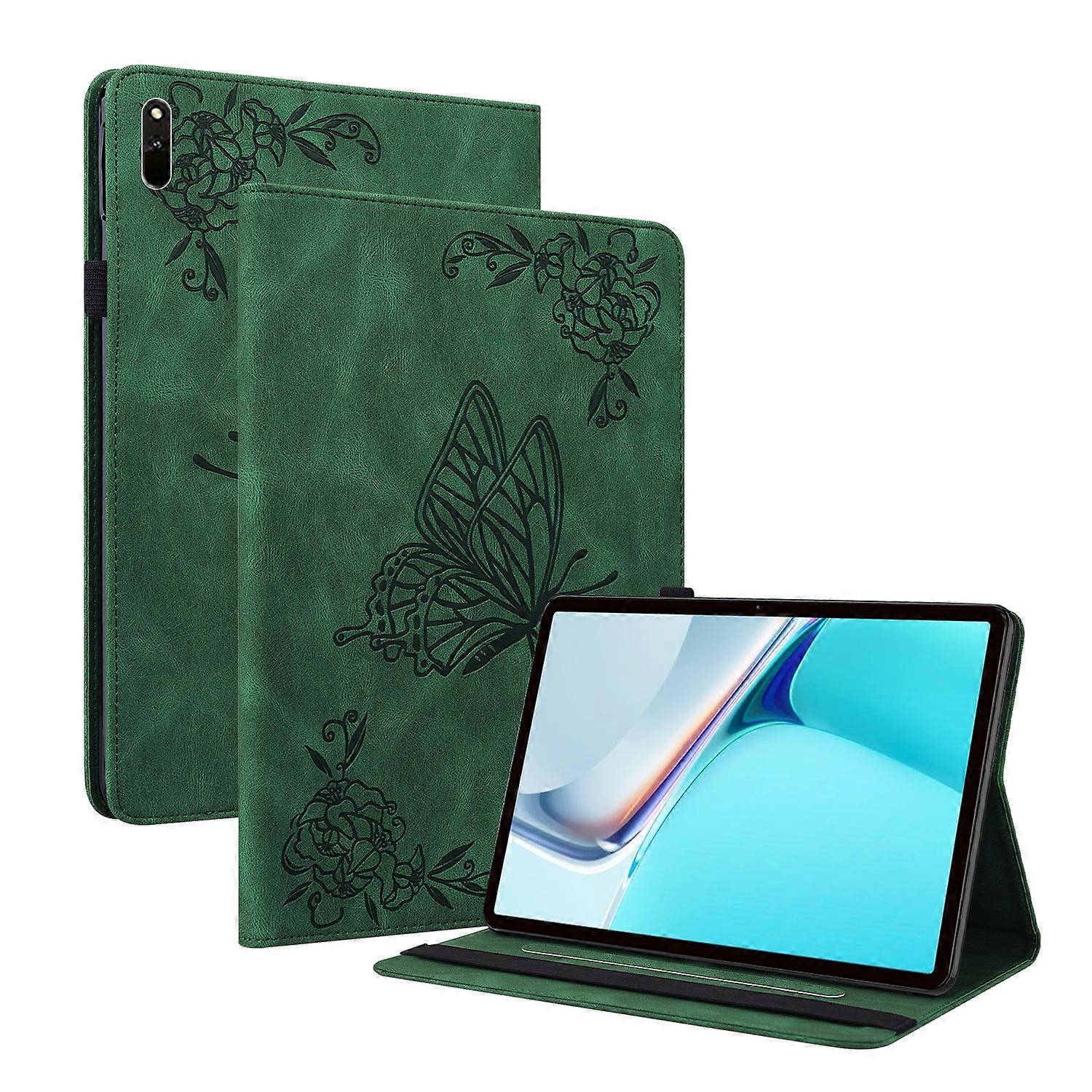 For Huawei MatePad 11 2021 Butterfly Flower Embossed Leather Tablet Case