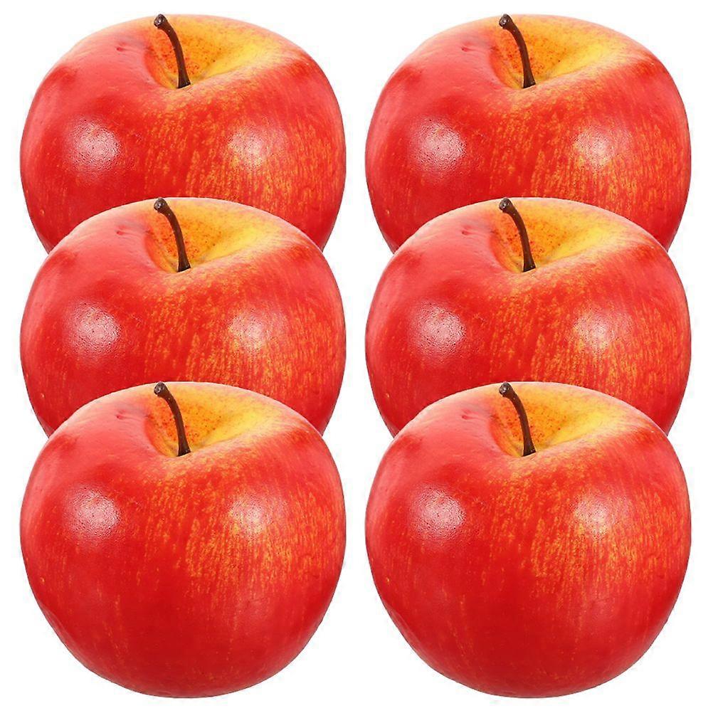 6pcs gefälschte Äpfel lebensechte Mini-Äpfel Simulation Beeren Küche künstliche Früchte