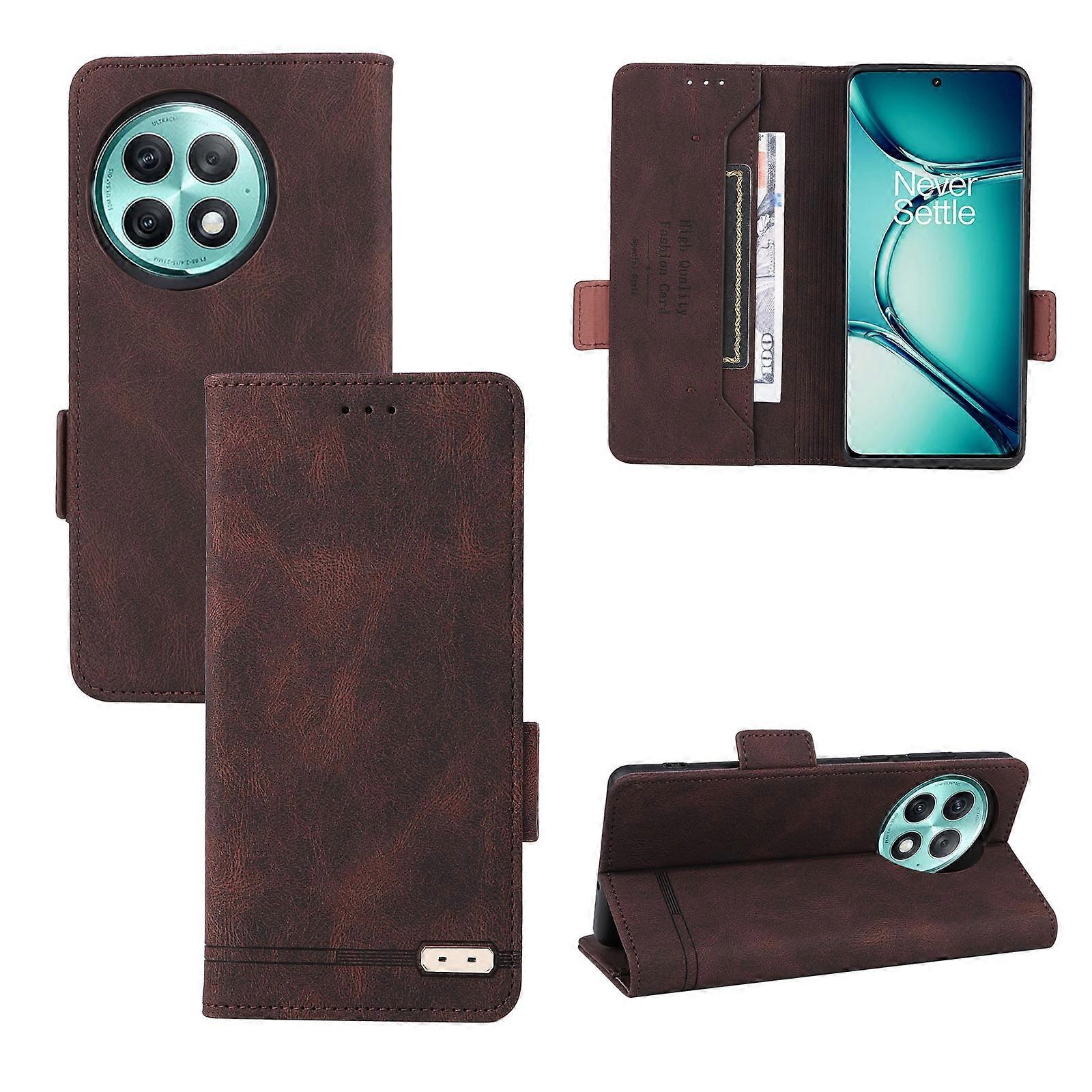 Magnetic Clasp Leather Phone Case