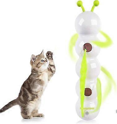 Caterpillar Smart Cat Toy  Interactive Caterpillar Cat Toy for Cats Intelligent Motion Activated Wack A Worm Post Toy 