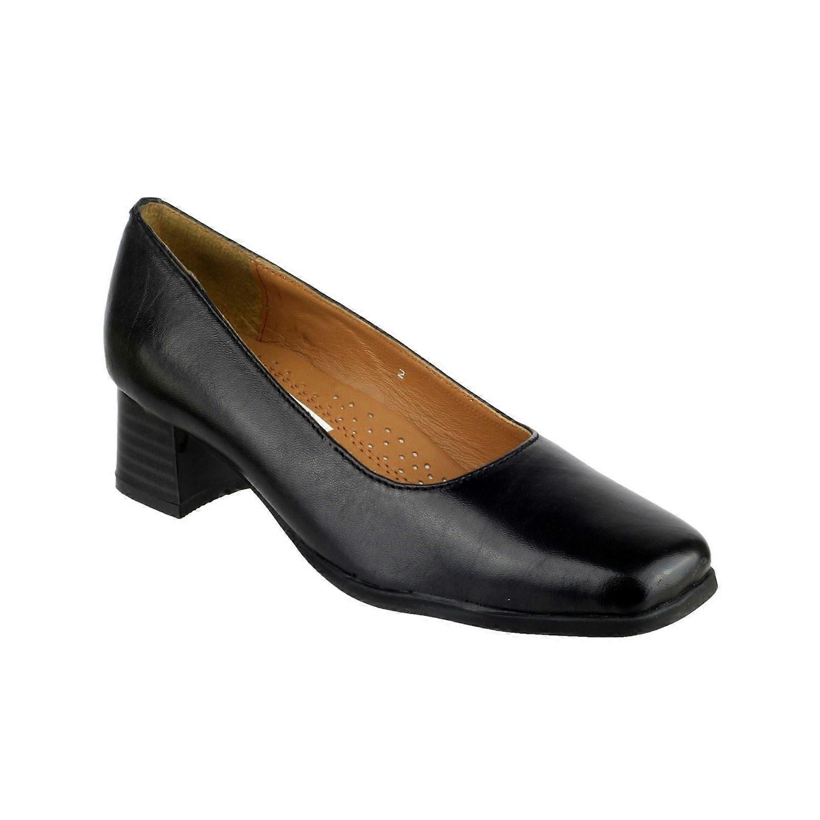 Amblers Walford Noir Femme Cuir Chaussures