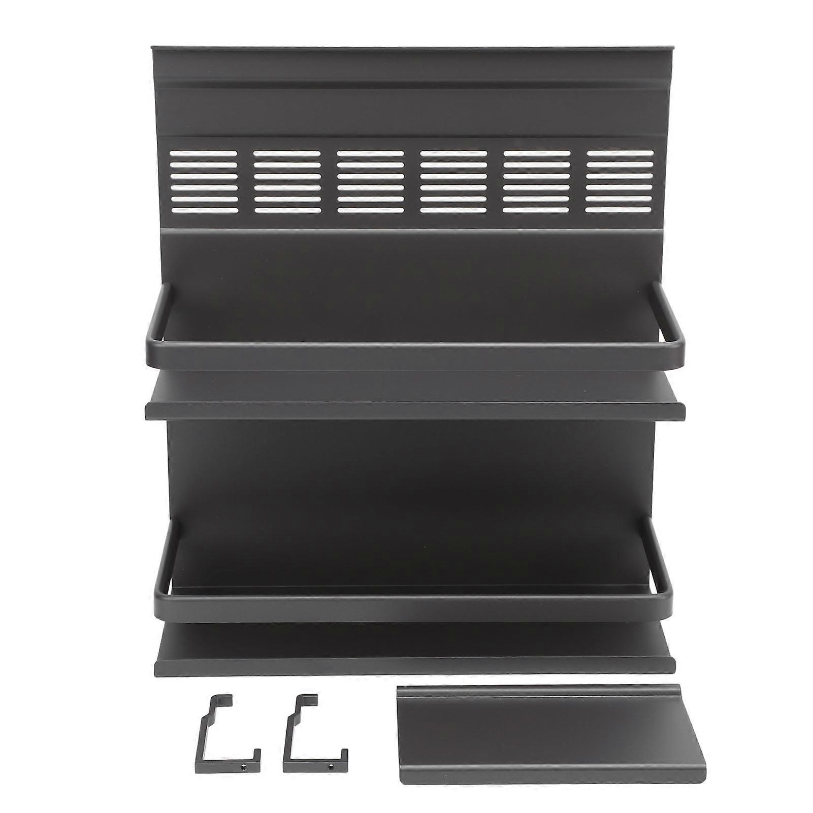 Wall Mount Spice Rack Organizer Aluminum Alloy Multi Layer Space Saving Easy Access for Kitchen