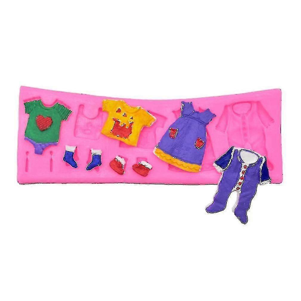 Miniowl-DIYベーキングツール洋服靴フォンダンケーキクレート食品グレードシリコンモールド