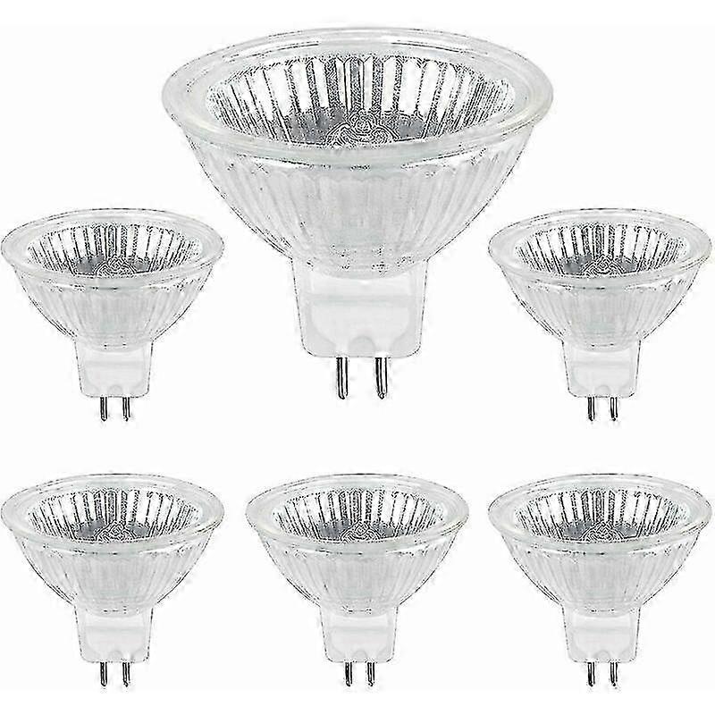 GU5.3 35W 12V Halogen Bulb, MR16 Halogen Spot Bulb, pack of 6